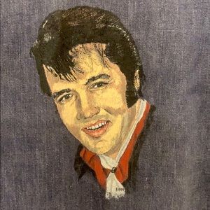 Handpainted Levi’s denim top